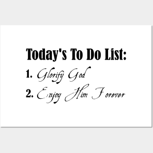 To Do List Westminster Catechism Posters and Art
